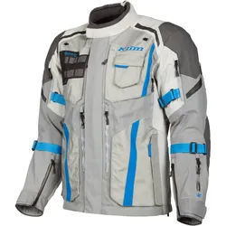 Klim Badlands Pro 2023 Motorrad Textiljacke, grau-blau, Größe XL für Männer
