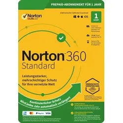 Norton 360 Standard, 10 GB Cloud-Backup, 1 Gerät 1 Jahr
