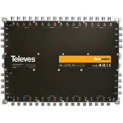 Televes 714803, 17 Eingänge, 33 Ausgänge, 950 - 2400 MHz, 88 - 862 MHz, 10 dB, 4