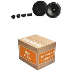 JUST SOUND best choice for caraudio Lautsprecher Boxen Einbauset Infinity Alpha 603C Seat Ateca Auto-Lautsprecher (90 W) schwarz