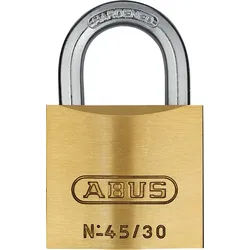Abus Vorhangschloss Messing 45/30 verschiedenschließend
