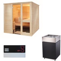 Sentiotec Sauna Komplettset Komfort Large | Qube | 5 Pers.