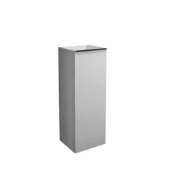 burgbad Fiumo halbhoher Schrank, mit eine Tür, Türanschlag links, 960 x 350mm, UHEK035LF3959G0146, Farbe: Eiche Dekor Cashmere / Eiche Dekor Cashmere, Griff Chrom G0146