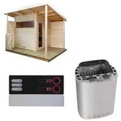 Sentiotec Sauna Komplettset Scala Medium | Scandia Next Combi | 5 Pers.