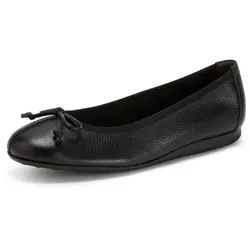 Les ballerines en cuir nappa vachette Paul Green noir