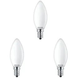 3-pack Leuchtmittel LED 2,2W Glas Kerte (250lm) E14 - Philips