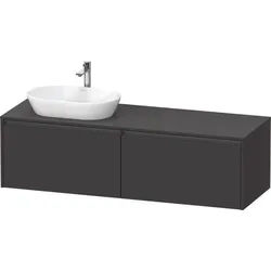 Duravit Ketho.2 Konsolenwaschtischunterbau wandhängend Graphit Supermatt 1600x550x459 mm - K24889L80 K24889L80800000