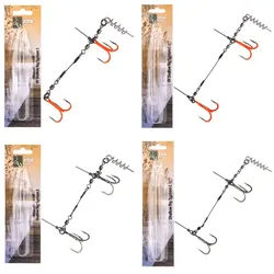 Zite Drillingshaken Shallow Rig Screw-In Hechtsysteme Set Gummifische Raubfischangeln