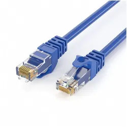 JAMEGA CAT 6 Patchkabel RJ45 Rohkabel LAN Kabel Ethernet Netzwerkkabel LAN-Kabel, CAT.6, RJ-45 Stecker (Ethernet) (150 cm) blau