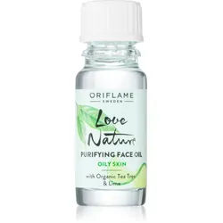 Oriflame Love Nature Organic Tea Tree & Lime das Reinigungsöl für problematische Haut, Akne 10 ml