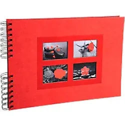 Exacompta Passion Spiralfotoalbum Hardback Papier 22 x 32 x 3 cm Rot