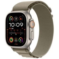 AppleWatch Ultra 2 Titanium Cellular 49mm MRF03FD/A Alpine Loop oliv Large