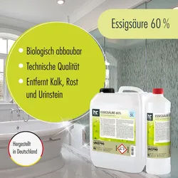 96x 5 L Essigsäure 60% in Kanistern