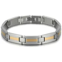 Vivance Armband Titanium "Classic Line" Armband, bicolor vergoldet, aus Titan silberfarben