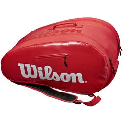 Wilson Racketbag Padel Super Tour Bag (2 Hauptfächer) rot
