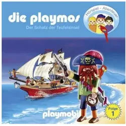 Hörspiel Die Playmos - Der Schatz der Teufelsinsel,1 Audio-CD