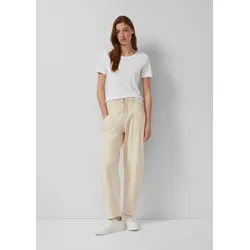 s.Oliver 7/8-Hose Hose Ankle-Hose mit Barrel Leg und Garment Dye beige 48