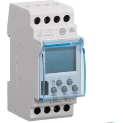 Hager Schaltuhr digi, 230VAC, 1kan, 43800h, DIN-Schiene, 24h Programm, Wochenprogramm, 2TE