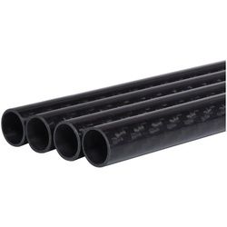 AlphaCool Wasserkühlung Carbon HardTube 13mm 4x 80cm, 4er Set schwarz