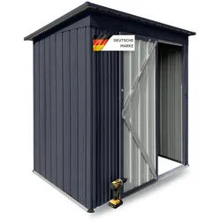Albatros Gerätehaus S , Metall , 151.5x154x75 cm , Gartenzubehör, Geräteschuppen