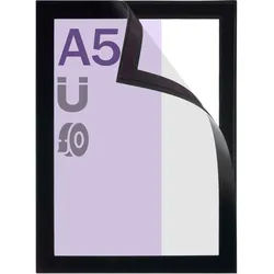 Magnetrahmen A5, selbstklebend schwarz | randklebend (), Hart-PVC