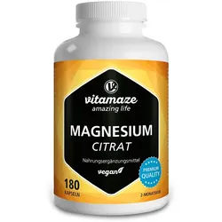MAGNESIUMCITRAT 120 mg vegan Kapseln 180 St