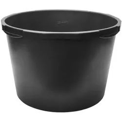 Garronda Mörtelkübel Rund Mörtelkübel Maurerkübel Kunststoffwanne Mörtelkasten GD-0170, (Set, 5-tlg., 5), Mischen von Beton, Mörtel, Gips, Kleber, Sand, Erde, Wasser, Schutt schwarz 45 cm x 45 cm x 33 cm