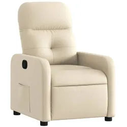 vidaXL Relaxsessel, Sessel Creme Stoff