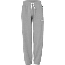 Sporthose KEMPA "Trainingshose Core 26", Herren, Gr. L, US, schwarz grau melange, Obermaterial: 85% Baumwolle CO(Bio). 15% Viskose CV., Hosen Sporthose