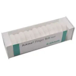 B. Braun Askina® Finger Bob® Fingerschnellverband, Sichere Fixierung von Wundauflagen am Finger, 180 mm Länge, 1 Karton = 12 Packungen = 72 Stück, weiß