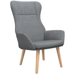 vidaXL Relaxsessel, Sessel Hellgrau Stoff