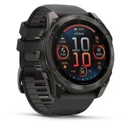 Garmin Fenix 8 51mm Amoled Sapphire Titan Sportuhr in schwarz-carbongrau, Größe Einheitsgröße - schwarz