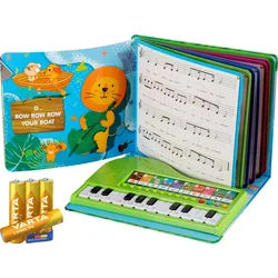 FunKey Musikbuch mit Leuchttastenkeyboard Set mit Batterien