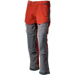 Stretch-Bundhose "22279-605" Customized - 82C46 (EU 46) - herbstrot/anthrazit