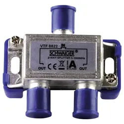 Schwaiger Schwaiger VTF8822 Kabel-TV Verteiler 2-fach 5 - 1000 MHz TV-Kabel