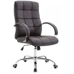CLP Chefsessel Lederlook braun , Braun , Metall , 54x105x51 cm , Büromöbel, Bürostühle, Drehstühle