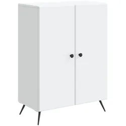 vidaXL Sideboard 66 x 34,5 x 90 cm Sideboard Wohnzimmer Schrank Weiß 66x34,5x90 cm Holz weiß
