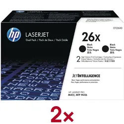 HP 2er-Pack Druckkassette »HP CF226XD« HP 26X schwarz