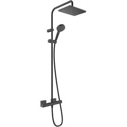 Hansgrohe Vernis Shape Showerpipe 230 1jet EcoSmart mit Thermostat - schwarz matt