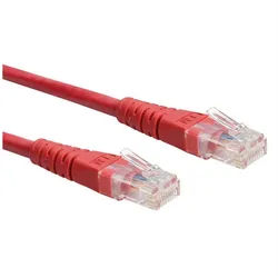ROLINE Patchkabel Cat.6 (Class E) UTP LAN-Kabel, RJ-45 Männlich (Stecker), RJ-45 Männlich (Stecker) (50.0 cm) rot
