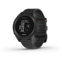 Garmin Golf-Uhr Approach S12 Schwarz/Schwarz Smartwatch schwarz