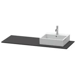 Duravit XSquare Konsole Graphit Supermatt 1400x550x16 mm - XS060GR8080 XS060GR8080