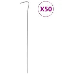 vidaXL Zelthering, Zeltheringe 50 Stk. 23 cm Ø3 mm Verzinkter Stahl