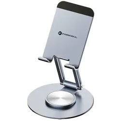 Forcell Handy-Halterung FORCELL F-Grip Fold Stand 3 360 Smartphone Ständer Grau, (1-tlg) grau