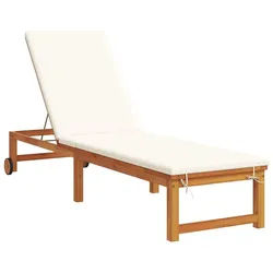 vidaXL Gartenliege Sonnenliege Braun 202 x 53 x 89 cm Massivholz, 1 St.