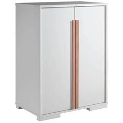 Mid.you Kinderkleiderschrank , Weiß , Holzwerkstoff , Buche , 2 Fächer , 86x116.2x56 cm , Baby & Kindermöbel, Babyzimmer, Babykleiderschränke