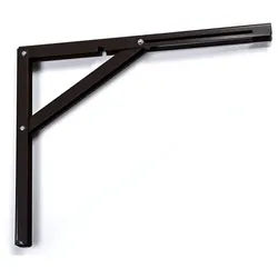 SO-TECH® Wandregalhalter Klappkonsole Länge 390 mm / Höhe 300 mm Tragkraft 120 kg (pr, 2-tlg. braun