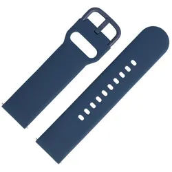 MARBURGER Uhrenarmband 22mm Silikon Fitness Smartwatch XS Extra Kurz Blau blau