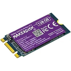 MAKERDISK, NVMe M.2 SSD-Festplatte – 128 GB für Raspberry Pi, MMR-NV2242128