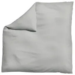 Schlafgut Bettdeckenbezug , Hellgrau , Textil , Uni , 200x200 cm , Oeko-Tex® Made IN Green, Oeko-Tex® Standard 100, Bsci, AZO-frei, Textiles Vertrauen - Oeko-Tex® , pflegeleicht, atmungsaktiv, bügelleicht, schadstoffgeprüft, weiche und anschmiegsame Oberfläche, bio , Heimtextilien, Bettwäsche & Leintücher, Bettwäsche, Jersey-Bettwäsche